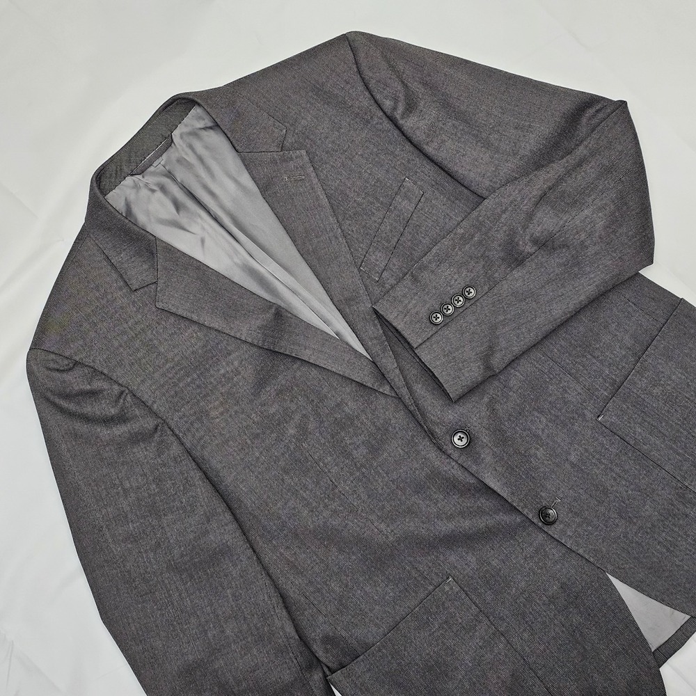 Bonobos Blazer Mens 44R Charcoal Grey‎ Wool Blend Lanificio Comero Standard Fit
